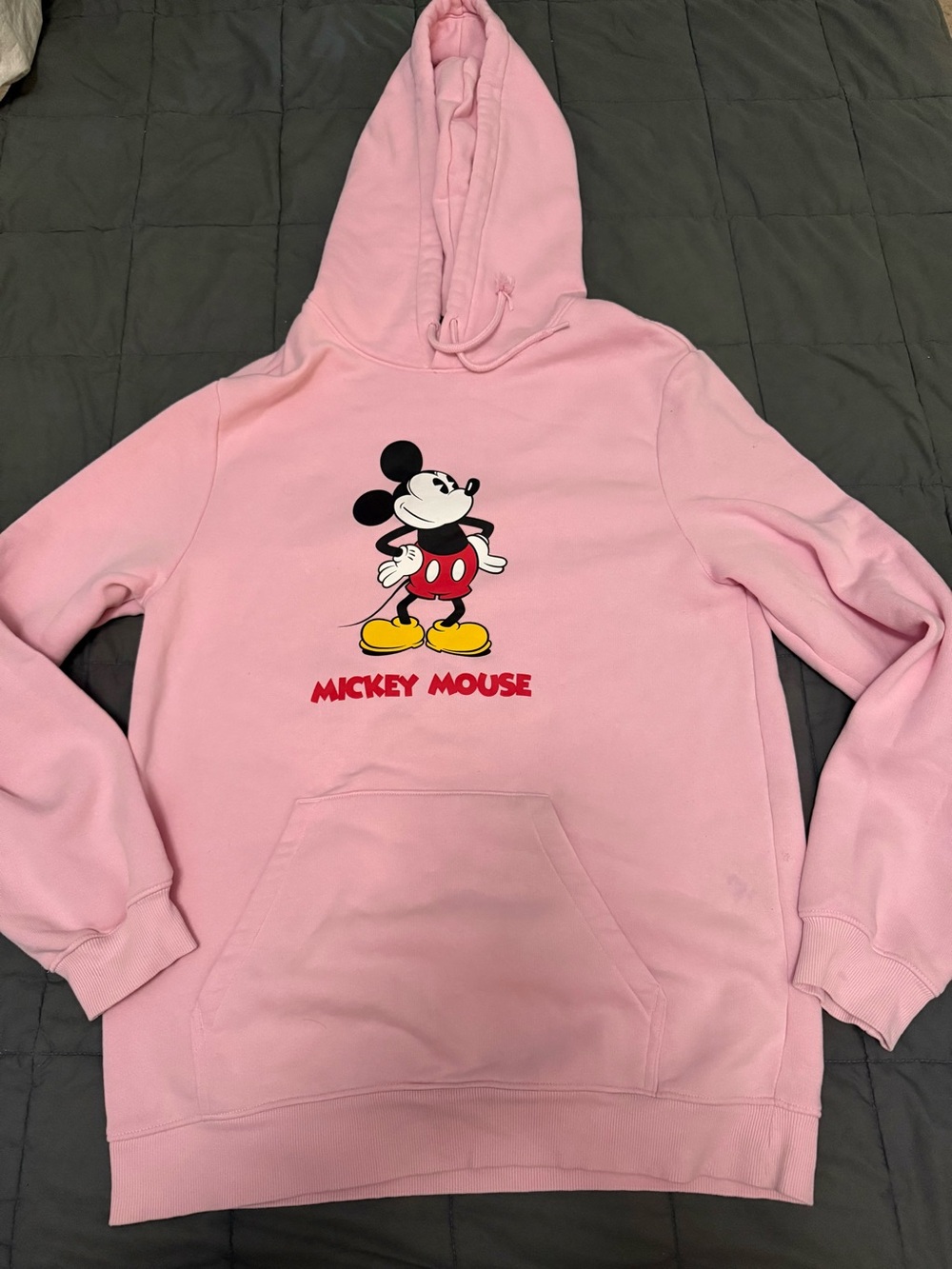 H&M pink Mickey Mouse hoodie Size M #disney